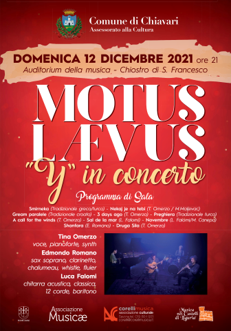 Motus Laevus concerto nell'Auditorium di Largo Pessagno